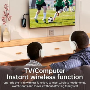 Adaptador Bluetooth 5.4, Compatible con 2 AirPods o Auriculares, Transmisor de Audio Inalámbrico AUX de 3.5mm <span class=keywords><strong>para</strong></span> Viajes, Vuelos, Gimnasio, TV - Product Image 3