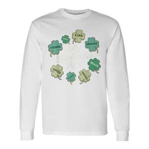 Camiseta de manga larga con afirmaciones positivas para profesores del Día de San Patricio - Product Image 1