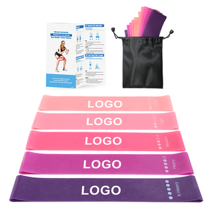 निचले शरीर मूर्तिकला व्यायाम बैंड के लिए टखने के पट्टियों के साथ प्रतिरोध बैंड - Product Image 5