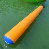 Bouée cylindrique gonflable personnalisée de 150 cm, durable, avec logo, en matériau imperméable, certifiée CE, marqueur flottant professionnel pour la course aquatique