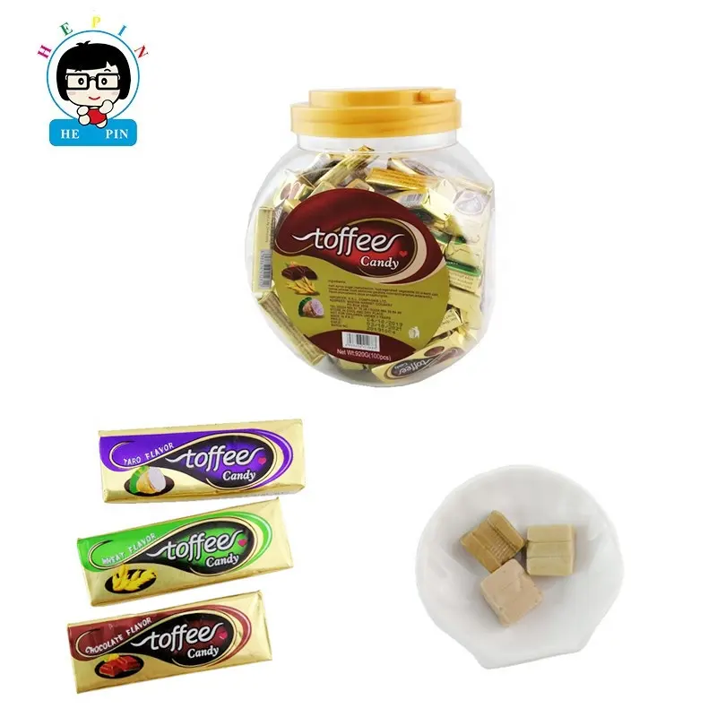 Leckerer süßer Taro-Weizen-Schokoladen geschmack Leckerer Toffee Schweizer Zucker Soft Chewy Candy