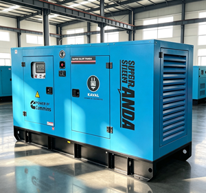 Groupe électrogène diesel super silencieux 20 kW 25 kVA avec cabine insonorisée pour situations d'urgence - Product Image 1