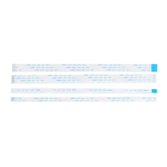XLW 10PCS FPC FFC Ribbon Flexible Flat Cable 4/6/8/10/12/14/16/18/20/24/26/30/32/34/40 Pin Pitch 1.0MM Wire Length 15/20CM