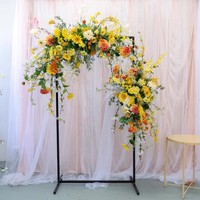 Arche de tournesols jaunes en soie artificielle personnalisée pour anniversaire, remise de diplôme, mariage, événement, fête, Noël, décoration de restaurant et de bar