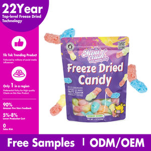 Dulces Crujientes, Caramelos Liofilizados, Gusanos Crujientes, Caramelos Halal Liofilizados con Sabor Ácido en Forma de Gusano - Product Image 4