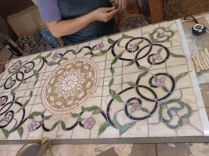 Cúpula de Vidrio Emplomado Personalizada para Iglesia, Decoración de Iluminación para Techo/Cúpula/Pared en Interiores y Exteriores - Product Image 3