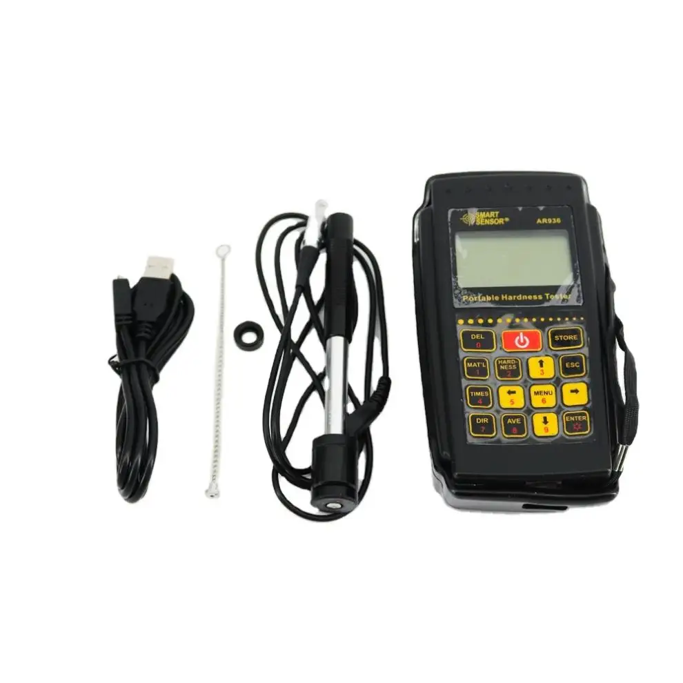 Sensore intelligente AR936 Tester di durezza Leeb digitale portatile ad alta precisione 170 a 960 unità HLD HL HB HRC HRA HV HS