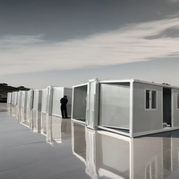 Maison mobile de conception moderne préfabriquée à faible coût entrepôt préfabriqué petite Maison conteneur extensible avec 1 3 chambres à coucher
