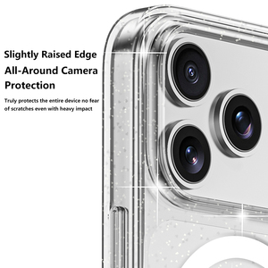 Étui de téléphone magnétique en TPU à paillettes, moulé par injection hybride, avec logo et emballage personnalisés pour iPhone 17 18 Pro Max - Product Image 6