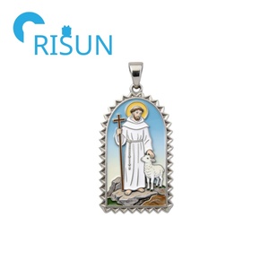 Medalla de San Francisco de Asís al por Mayor, Medalla Personalizada de San Francisco, Medalla Religiosa Católica, Medallón, Medallas - Product Image 5