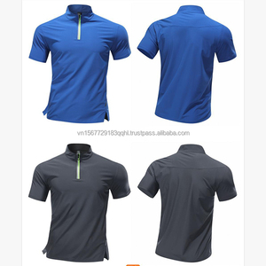 เสื้อออกกำลังกายคอตั้งแบบซิปครึ่งตัวสำหรับวิ่งมาราธอน ฟิตเนส เทรนนิ่ง แห้งเร็ว สำหรับผู้ชาย ปรับแต่งได้ - Product Image 6