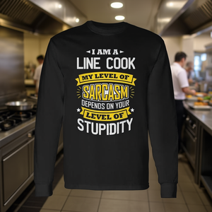 Camiseta de manga larga con diseño de broma sarcástica para personal de cocina - Product Image 3