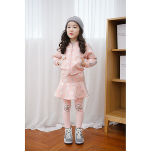 Ropa al por Mayor para Niños Pequeños, Leggings de Encaje con Volantes de Nailon y Spandex para Niñas - Product Image 3