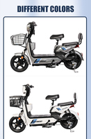 Vélo électrique abordable 350W sans balais, longue autonomie, pneus sous vide 14"*250, batterie 48V/12AH, 50km d'autonomie, pour une utilisation écologique
