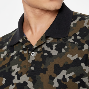 เสื้อโปโลแขนสั้นสำหรับผู้ชายเสื้อโปโล100% ลาย3D ผ้าโพลีเอสเตอร์ - Product Image 1