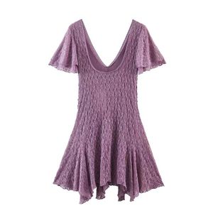 Vestido Elegante de Moda para Mujer con Cuello en V y Encaje - Product Image 3