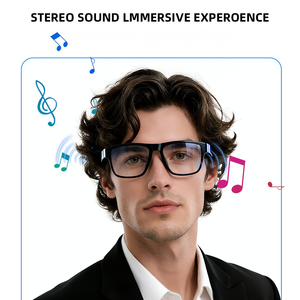 BEM Smart Sunglasses <b>Wireless</b> Audio Calling Music Playback UV Fashion Casual Outdoor Wearable Smart Eyewear PC Frame Smart Glass - Product Image 4
