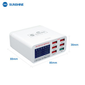 Ánh nắng mặt trời SS-304Q 6 cổng USB cho ip Android iPad Tablet sạc nhanh - Product Image 3