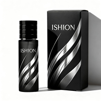 Flacon de parfum en verre de luxe de haute qualité, bouchon rond de 30 ml, surface sérigraphiée, boîte cadeau manuelle avec couvercle magnétique