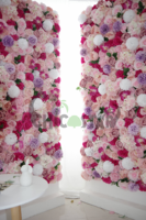 8Ft * 8Ft Floral 3D Flower Panel Backdrop Large Floral Flower Wall Christmas Wall Decoration Roulé 8*8 Cloth Back Flower Wall