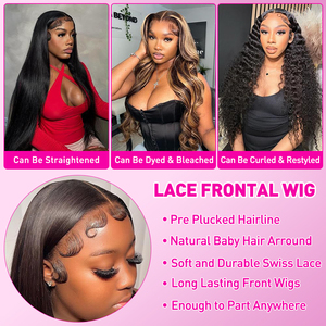 Parrucche Raw 613 HD Lace in <span class=keywords><strong>Capelli</strong></span> Umani <span class=keywords><strong>Veri</strong></span>, <span class=keywords><strong>Parrucca</strong></span> <span class=keywords><strong>Bionda</strong></span> 613 Deep Wave Brasiliana, <span class=keywords><strong>Parrucca</strong></span> Frontale Full Lace HD 13X6 Senza Colla - Product Image 5