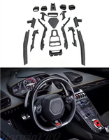 Kit de garniture de tableau de bord en fibre de carbone sèche style OEM pour Lamborghini Huracan LP610, revêtement intérieur