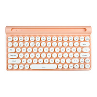 Keyboard Nirkabel Senyap ABS 78-Key BT Dual Channel Scissor Foot Isi Ulang untuk Ponsel dan Tablet, Penggunaan Kantor