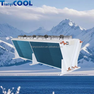 Condensador evaporativo da baixa temperatura do refrigerador de água industrial do elevado desempenho com equipamento essencial da troca térmica do motor - Product Image 4