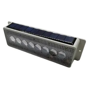 Rojo Azul flash tráfico LED imán construcción advertencia señal estroboscópica lámpara LED solar advertencia luz intermitente