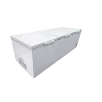 Ventes d'usine 3 portes en acier inoxydable verre vertical Air Commercial congélateur à crème glacée contrôle numérique automatique de la température