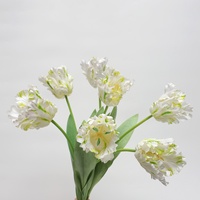 Fleur artificielle haut de gamme en plastique Hangbin, modèle Tulipe Papillon, pour décoration intérieure, salon, mariage, extérieur et accessoires de photographie, moulée par injection
