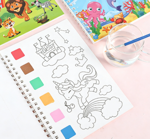 Comes with Paint Gouache Watercolor Paper Coloring <b>Book</b> 13x19cm Can Be Used As a Bookmark - Product Image 4