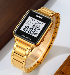 Reloj Musulmán SKMEI <span class=keywords><strong>Al</strong></span> 2064 <span class=keywords><strong>Fajar</strong></span>, Reloj Islámico con Oración Árabe, Reloj Digital de Pulsera con Hora de Oración, Reloj de Oración Azan con Esfera Cuadrada para Hombre - Product Image 2