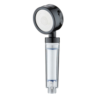 Douche de voyage portable à haute pression avec filtre à cartouche PP à 3 réglages de pulvérisation transparente pour PC, très vendue en Corée, pour salle de bain