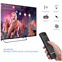 Vente chaude MX3 rétro-éclairé 2.4G Mini clavier sans fil arabe anglais russe espagne Air Mouse TV Box PC utilisant une télécommande intelligente