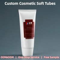Tube souple cosmétique en plastique blanc mat avec bouchon à vis pour après-shampoing, lotion, crème hydratante et soins de la peau (vide)