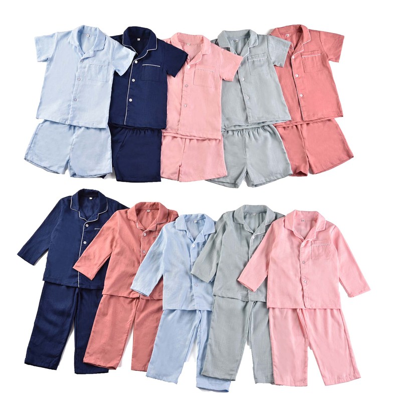 Kids Pyjamas Summer 100 Cotton Pajamas