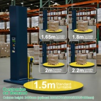 Machine d'emballage automatique électrique MH-FG-2000 pour palettes avec pré-étirement et plateau tournant pour applications alimentaires et de boissons