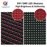 Módulo de Matriz LED para Exteriores P10, 320x160mm, DIP SMD, un Solo Color, IP65, Rojo, Blanco, Azul, Verde, Amarillo, Legible bajo la Luz Solar, para Publicidad