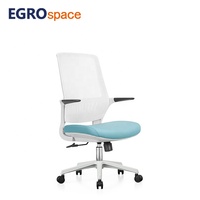 Chaise de bureau de direction et visiteur EGROspace moderne, réglable, à dossier haut en maille, inclinable