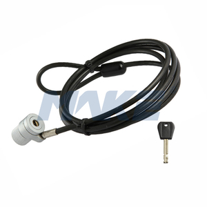 Cadenas antivol à câble droit en alliage de zinc MK803 avec système de clé à <span class=keywords><strong>disque</strong></span> pour iPad, smartphone, tablette et ordinateur portable - Product Image 1