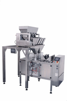 Machine d'emballage automatique pour aliments, riz, céréales, grains de café avec étiquetage, enveloppement, remplissage, bouchage, film plastique, utilisation pour l'habillement