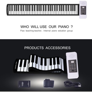 เปียโนไฟฟ้าแบบพกพา 88 คีย์ พร้อมระบบ Polyphony 32 เสียง ใช้พลังงานจากแบตเตอรี่และ USB เหมาะสำหรับผู้เริ่มต้นและผู้ใหญ่ - Product Image 5