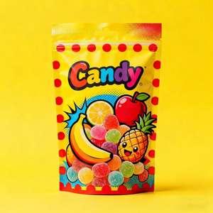 Sachet refermable personnalisé biodégradable pour protéines en poudre, bonbons, feuilles de thé, emballage en aluminium - Product Image 4