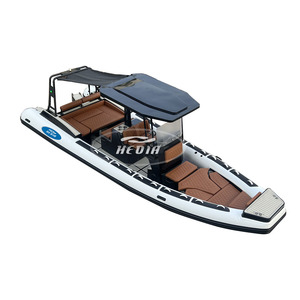 Hedia Luxury, Bote Inflable de 25 pies, Modelo Rib 760 Orca, Casco de Aluminio Hypalon/PVC, para Uso Familiar - Product Image 3