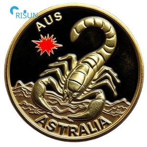Pièces commémoratives personnalisées en émail pour anniversaire, Australie, ASIO, Scorpion, pièces de défi personnalisées, pièce de défi ASIO personnalisée - Product Image 4