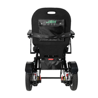 Fauteuil roulant électrique pliable de luxe, cadre en alliage d'aluminium haute résistance, moteur 250W pour personnes handicapées, capacité de charge 200 kg