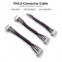 Maßgefertigter Kabelbaum mit JST ZH PH EH XH Steckverbindern, 1,0-2,54mm Rastermaß, 2-6-polig, Verzinntes Kupfer, PVC, LVDS-Bandkabel für Computer und Automobil