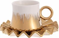 Tasses à thé en céramique de marbre de luxe arabe grec japonais pour expresso cappuccino latte moka