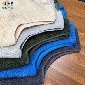 Chaleco de Felpa Sherpa para Mujer SUHE, Chaleco sin Mangas con Diseño de Oso de Peluche, Logotipo Personalizado OEM ODM, Ropa de Abrigo Cálida para Invierno con Bolsillo con Cremallera - Product Image 6